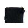 ブラック インド生地 ファスナー付き ミニポーチ
