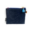 Mini Zipper Pouch Indian Blue Flower