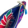 Mini Zipper Pouch Indian Blue Flower