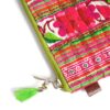 Mini Zipper Pouch Hmong Flower Green