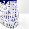 Single Handle Shoulder Bag Thai Letters Blue