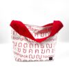 Single Handle Shoulder Bag Thai Letters Red
