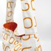 Canvas Messenger Bag Thai Letters Orange