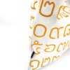 Canvas Messenger Bag Thai Letters Orange