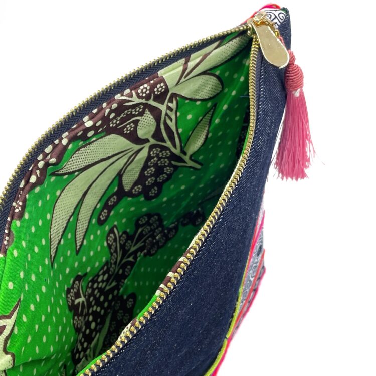 モン族 ピンク クラッチバッグ