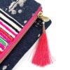 Hmong Stripes Clutch Bag Pink