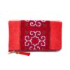 Hmong Snail Clutch Bag Red