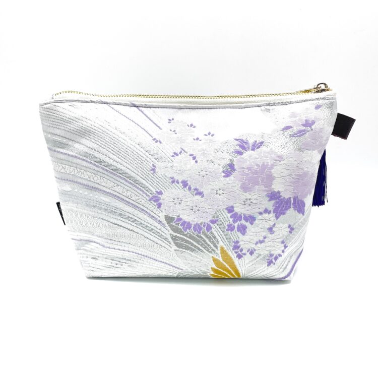 Kimono Pouch Bag Butterfly Purple