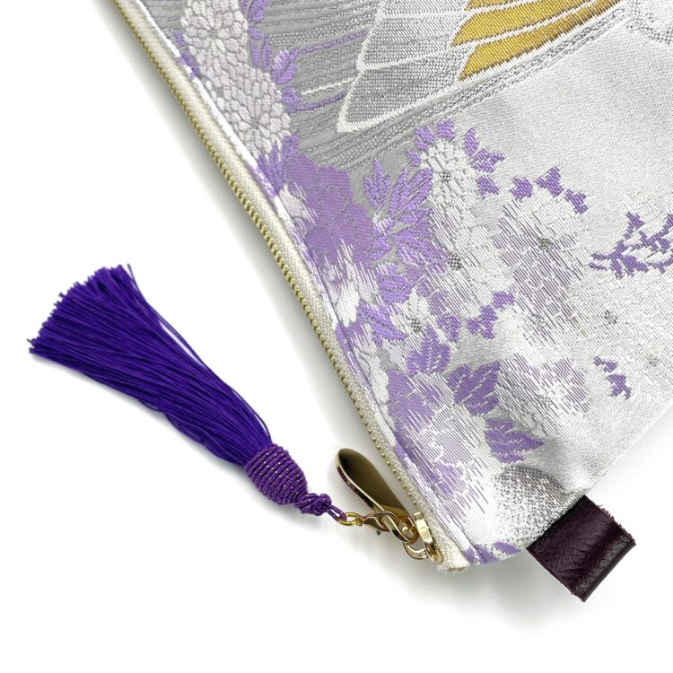 Kimono Pouch Bag Butterfly Purple