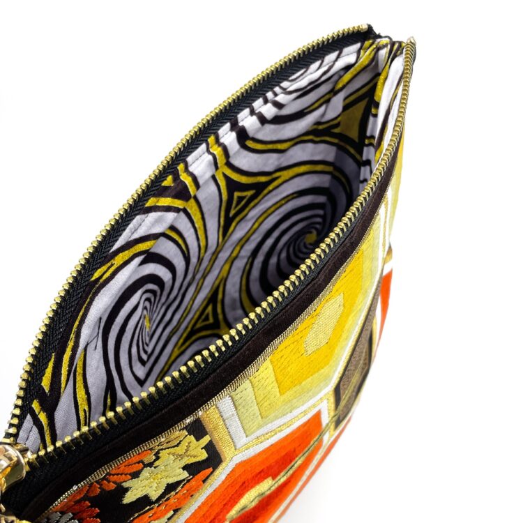 Kimono Clutch Bag Honeycomb Pattern