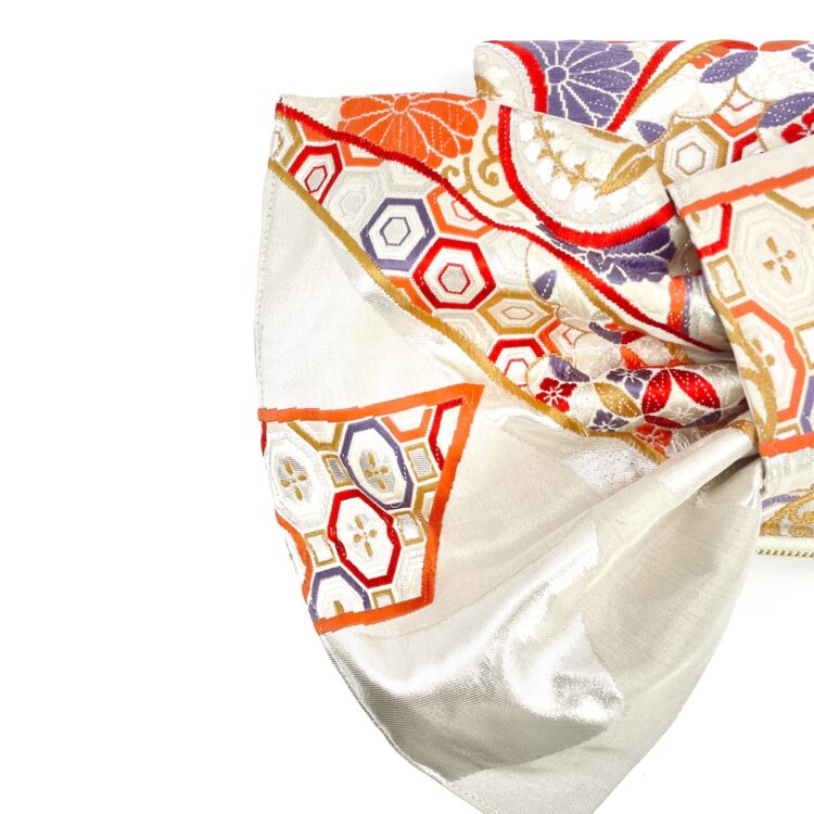 着物 リボン スムースベージュ <br /> クラッチバッグ