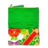 Kimono Clutch Bag Red Flower Green