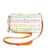 Sacoche Shoulder Bag Thai Letter Rainbow Orange