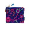 Mini Zipper Pouch Indian Blue Flower