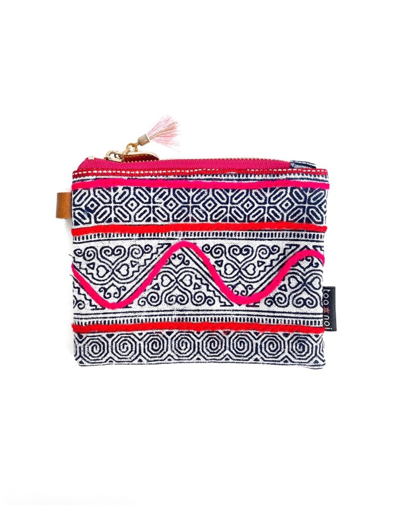 Mini Zipper Pouch Hmong Pattern Single