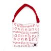 Single Handle Shoulder Bag Thai Letters Red