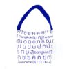 Single Handle Shoulder Bag Thai Letters Blue