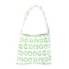 Canvas Messenger Bag Thai Letters Green