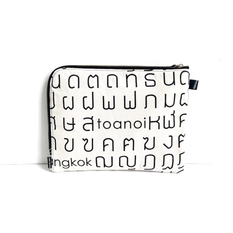 iPad Bag Thai Letter White