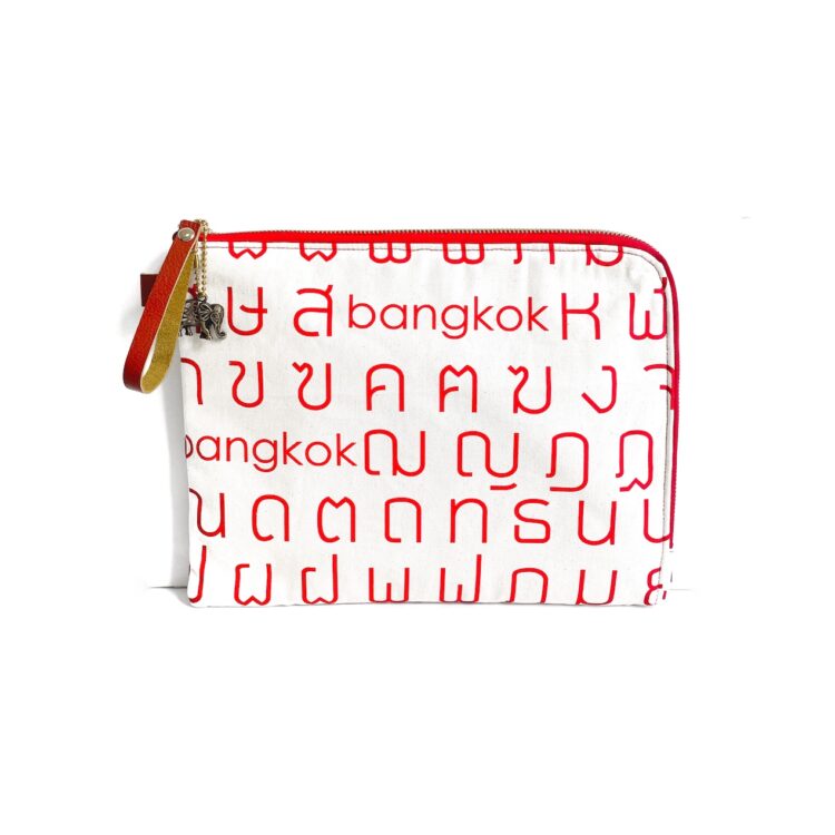 iPad Bag Thai Letter Red