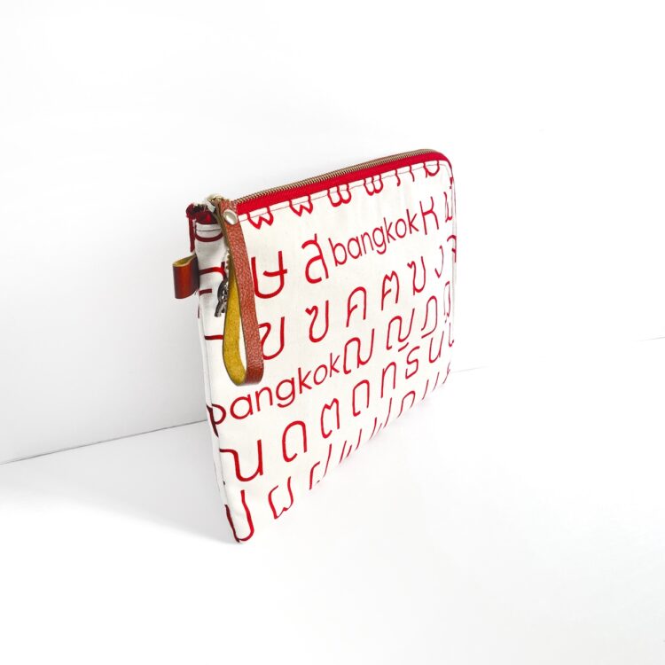iPad Bag Thai Letter Red