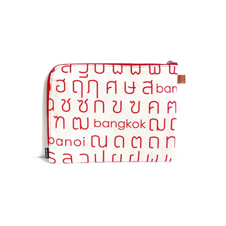 iPad Bag Thai Letter Red