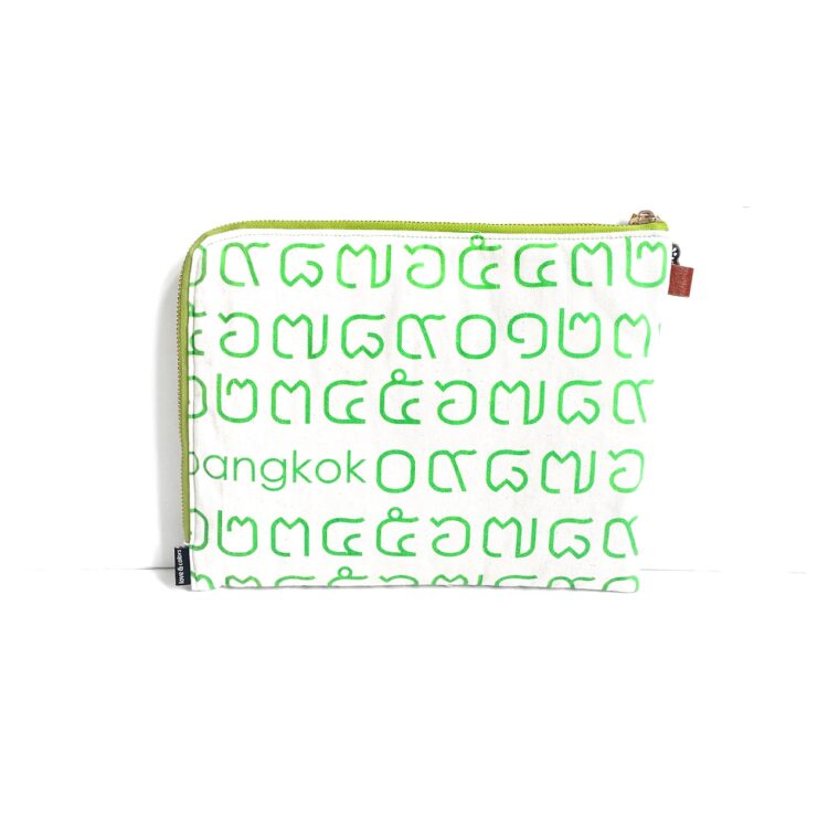iPad Bag Thai Letter Green