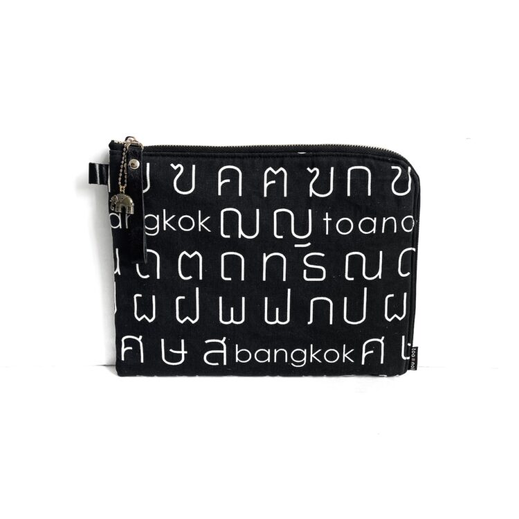 iPad Bag Thai Letter Black