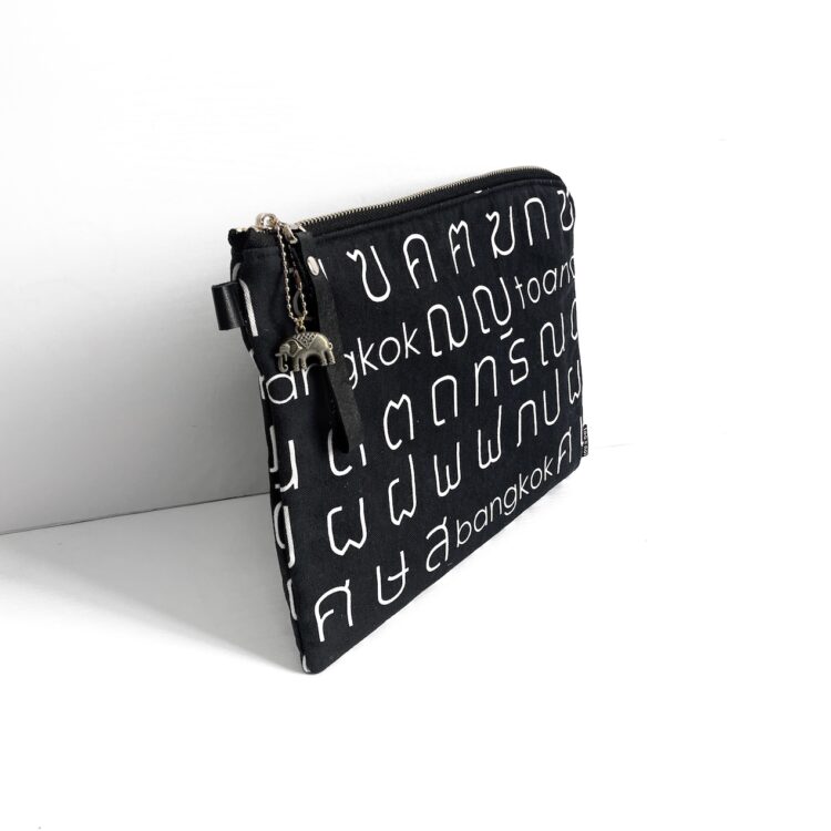 iPad Bag Thai Letter Black