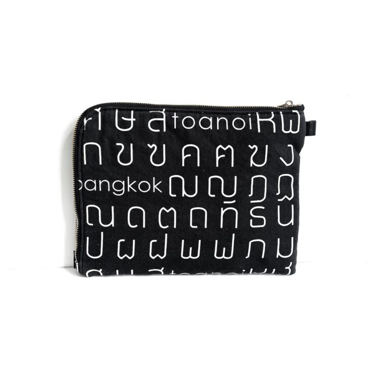 iPad Bag Thai Letter Black