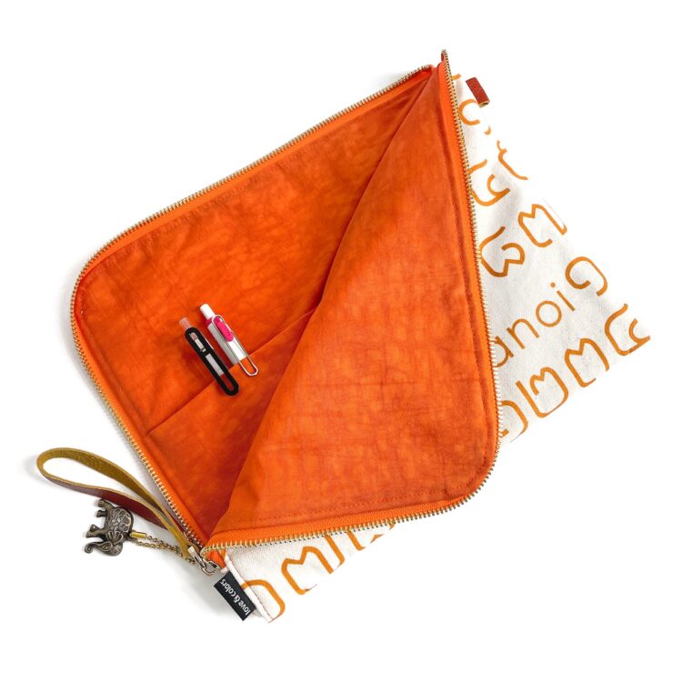 iPad Bag Thai Letter Orange
