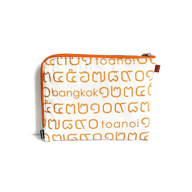 iPad Bag Thai Letter Orange