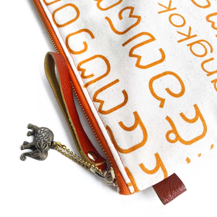 iPad Bag Thai Letter Orange