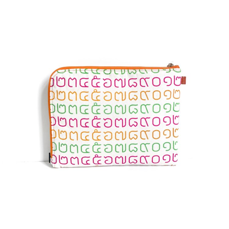 iPad Bag Thai Letter Rainbow Orange
