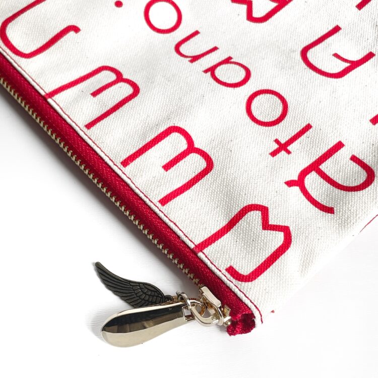 Basic Zipper Pouch Thai Red