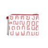 Basic Zipper Pouch Thai Red