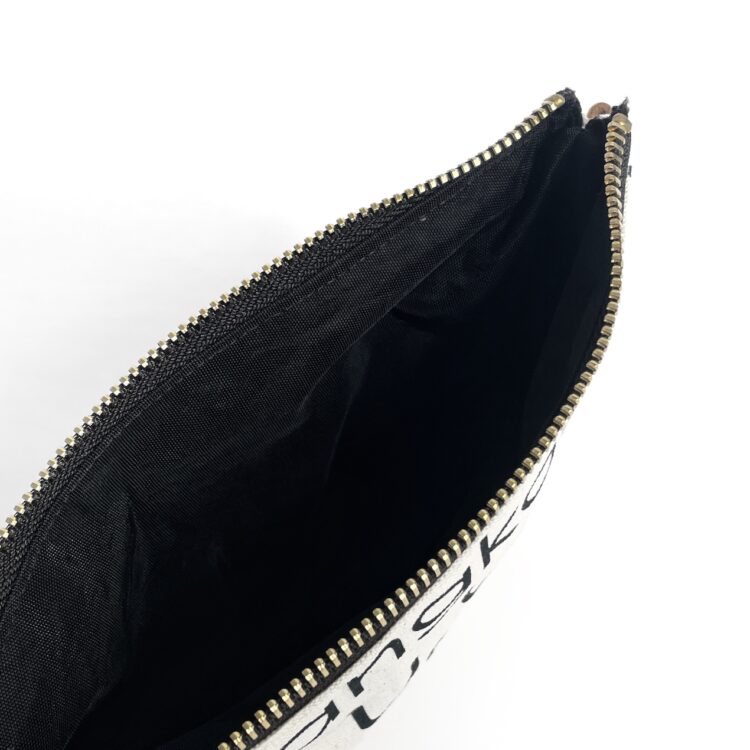 Basic Zipper Pouch Thai White
