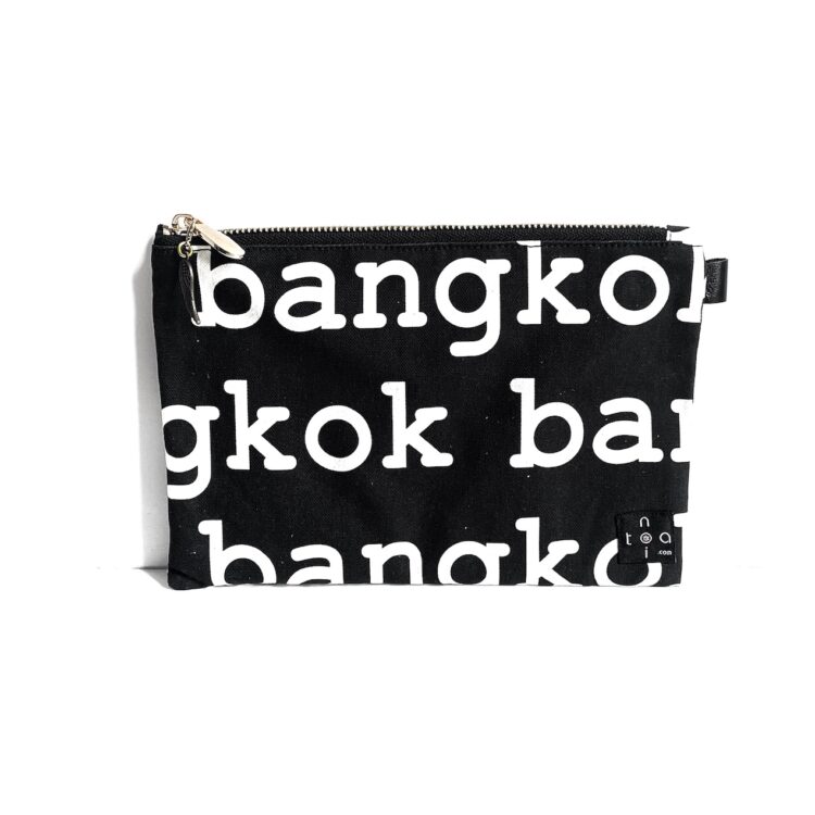 Basic Zipper Pouch Bangkok Black
