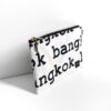 Basic Zipper Pouch Bangkok White