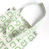 Simple Tote Bag Thai Numbers Green