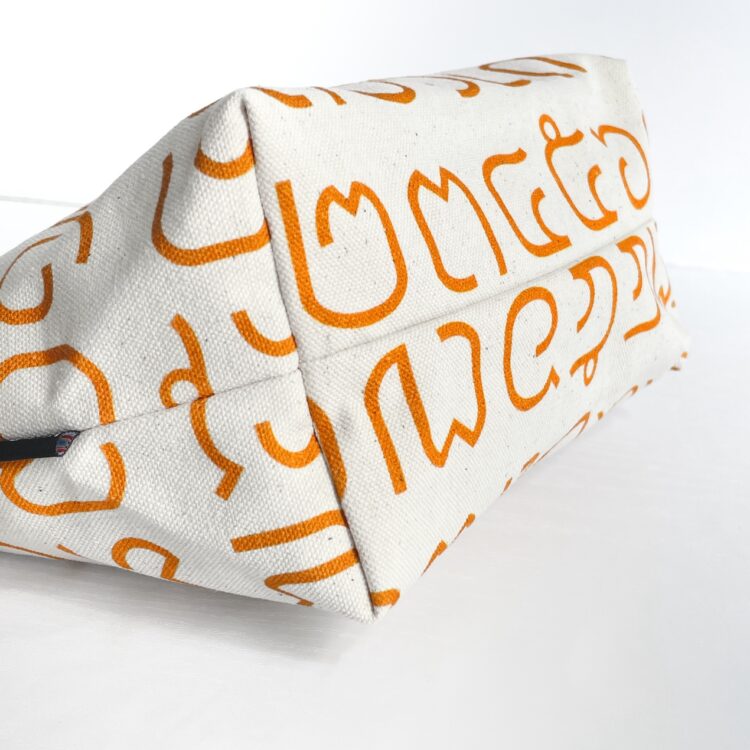 Cosmetic Zipper Pouch Thai Orange