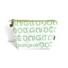 Cosmetic Zipper Pouch Thai Green