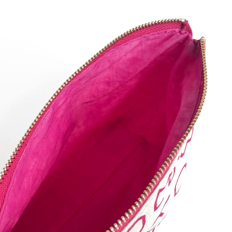 Cosmetic Zipper Pouch Thai Pink