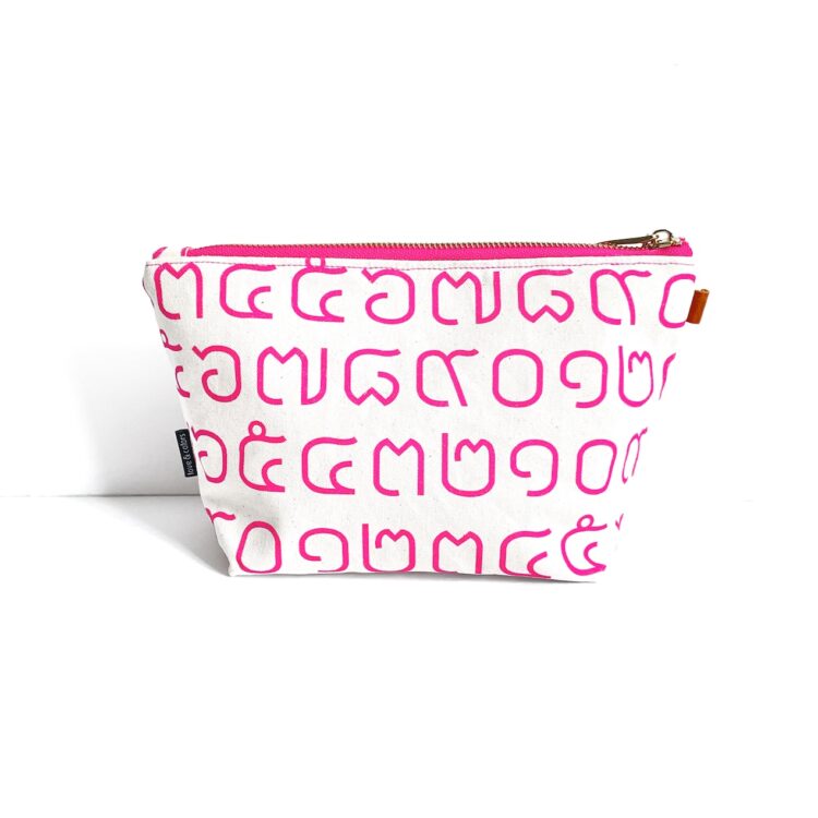 Cosmetic Zipper Pouch Thai Pink