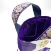 着物帯 ライトパープル ミニ トートバッグ