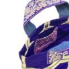 着物帯 パープル ハニカム ミニ トートバッグ