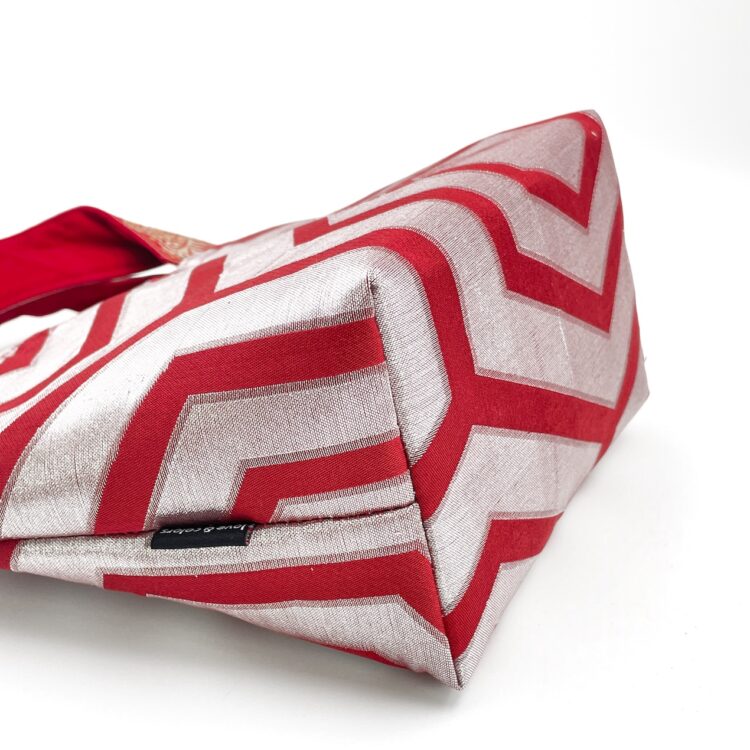 Kimono Mini Tote Bag Pattern Red