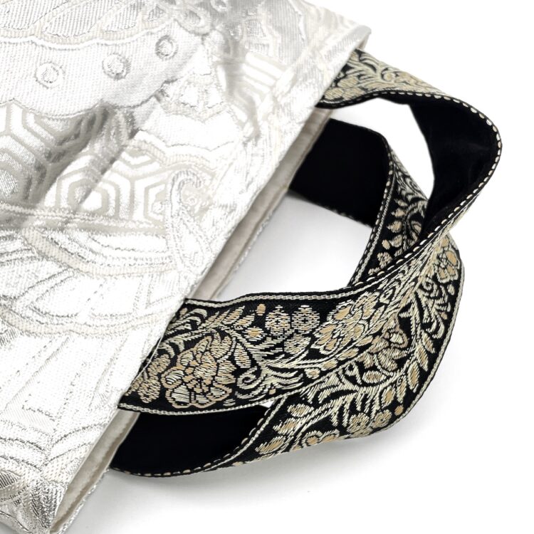 Kimono Mini Tote Bag Classic Black and White