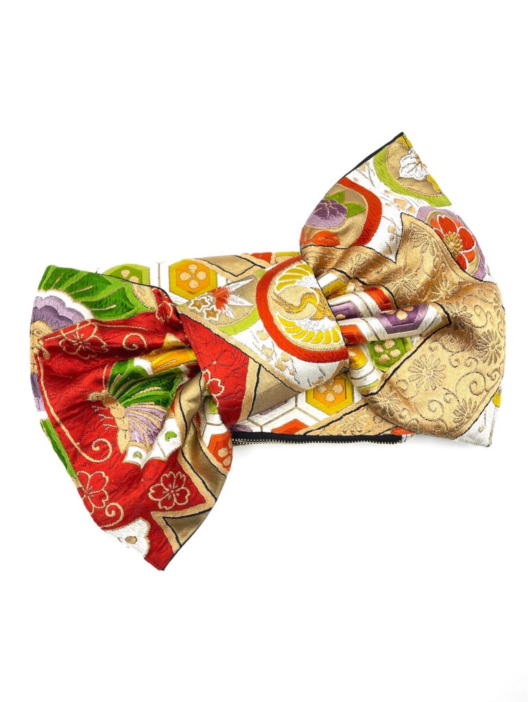 Kimono Ribbon Clutch Floral Burst