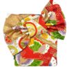 Kimono Ribbon Clutch Colorful Flower